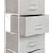Flash Furniture White/Gray 4 Drawer Storage Dresser Organizer WX-5L203-X-WH-GR-GG - alternate 3